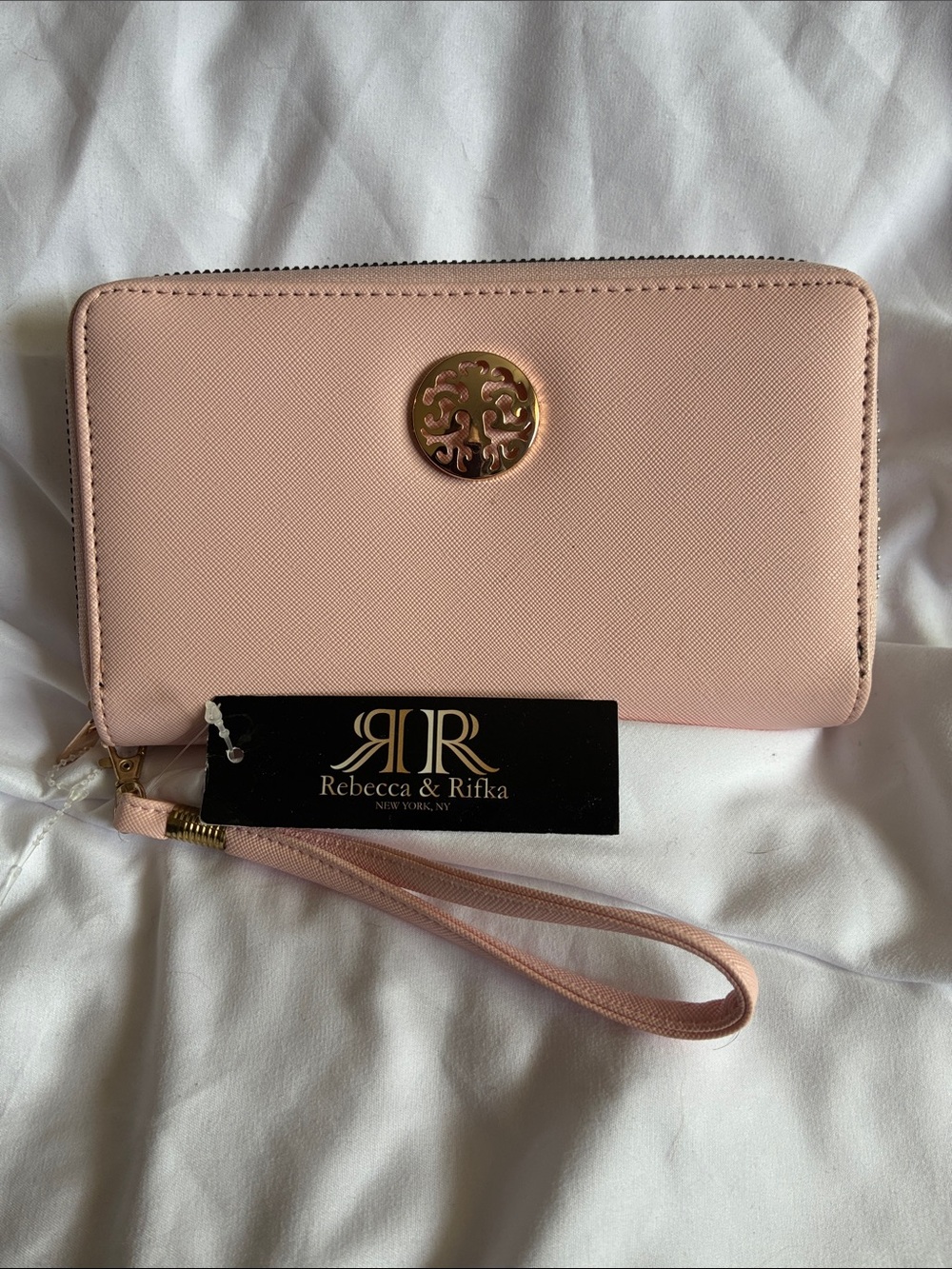 NWT - Blush Pink Zip-Around Wristlet Wallet